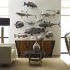Настенный декор Phillips Collection Estuary Cod Fish Wall Sculpture Silver