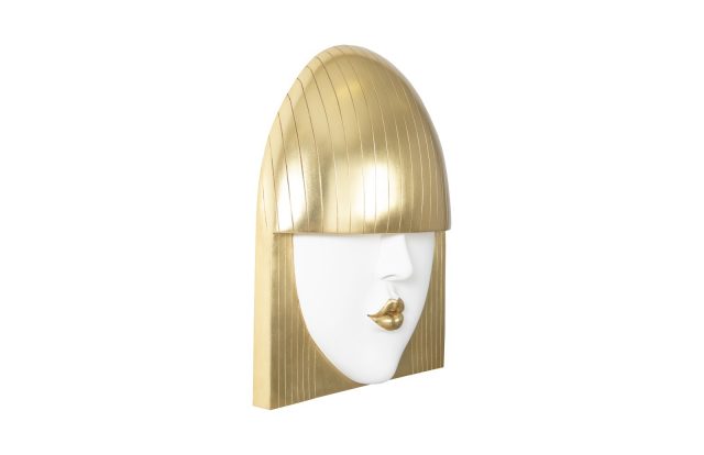 Настенный декор Phillips Collection Fashion Faces Kiss Large Wall Art White and Gold