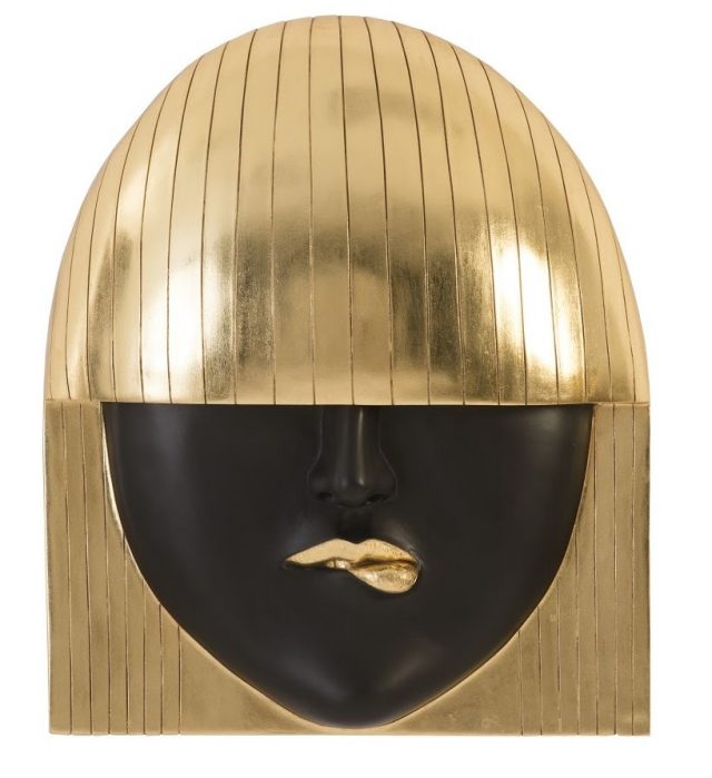 Настенный декор Phillips Collection Fashion Faces Pout Large Wall Art Black/Gold