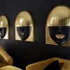 Настенный декор Phillips Collection Fashion Faces Pout Large Wall Art Black/Gold