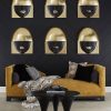 Настенный декор Phillips Collection Fashion Faces Smile Large Wall Art Black/Gold