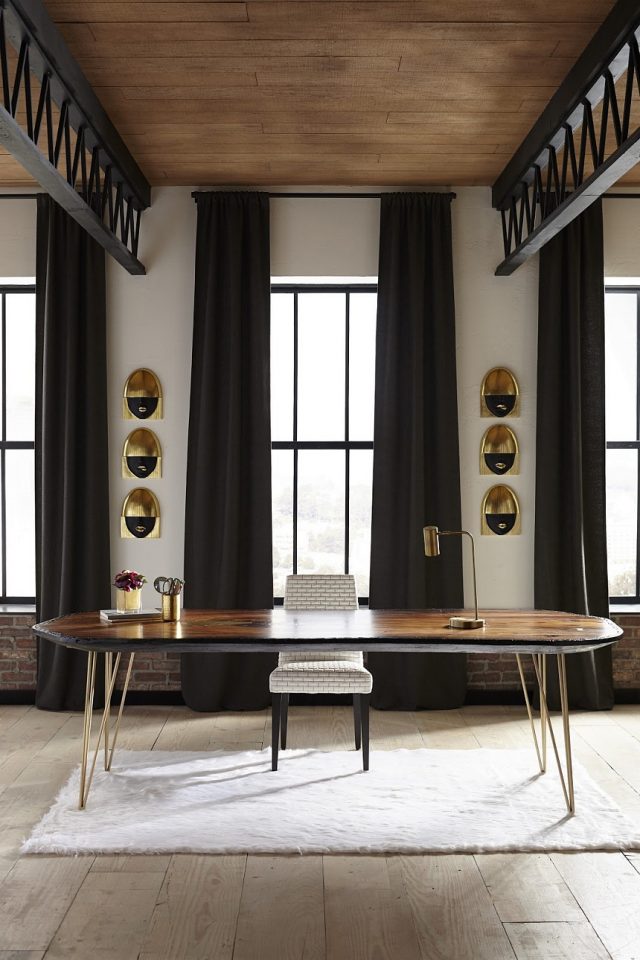 Настенный декор Phillips Collection Fashion Faces Wall Art Black and Gold