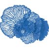 Настенный декор Phillips Collection Flower Wall Art Blue
