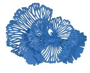 Настенный декор Phillips Collection Flower Wall Art Blue