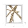 Настенный декор Phillips Collection Framed Branches Wall Tile White/Gold