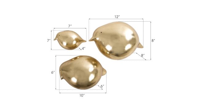 Настенный декор Phillips Collection Golden Birds Wall Art Gold