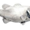 Настенный декор Phillips Collection Large-Mouth Bass Wall Sculpture Silver