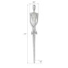 Настенный декор Phillips Collection Lloyd Wall Sculpture Silver