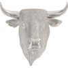 Настенный декор Phillips Collection Longhorn Bull Wall Art Silver