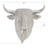 Настенный декор Phillips Collection Longhorn Bull Wall Art Silver