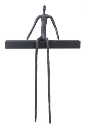 Настенный декор Phillips Collection Moveable Man Sitting On Shelf