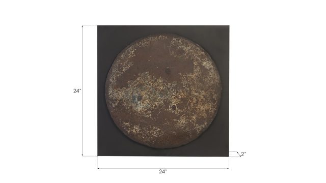 Настенный декор Phillips Collection Oil Drum Wall Disc on Frame Assorted Colors