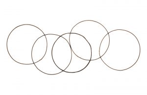 Настенный декор Phillips Collection Olympic Five-Ring Wall Hanging