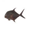 Настенный декор Phillips Collection Permit Fish Wall Sculpture Maroon