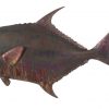 Настенный декор Phillips Collection Permit Fish Wall Sculpture Maroon