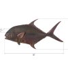 Настенный декор Phillips Collection Permit Fish Wall Sculpture Maroon