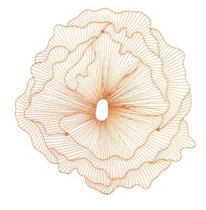 Настенный декор Phillips Collection Poppy Flower Wall Art Copper