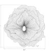 Настенный декор Phillips Collection Poppy Flower Wall Art Silver/Black