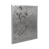 Настенный декор Phillips Collection Splotch Dense Square Wall Art Silver