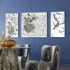 Настенный декор Phillips Collection Splotch Dense Wall Art Silver