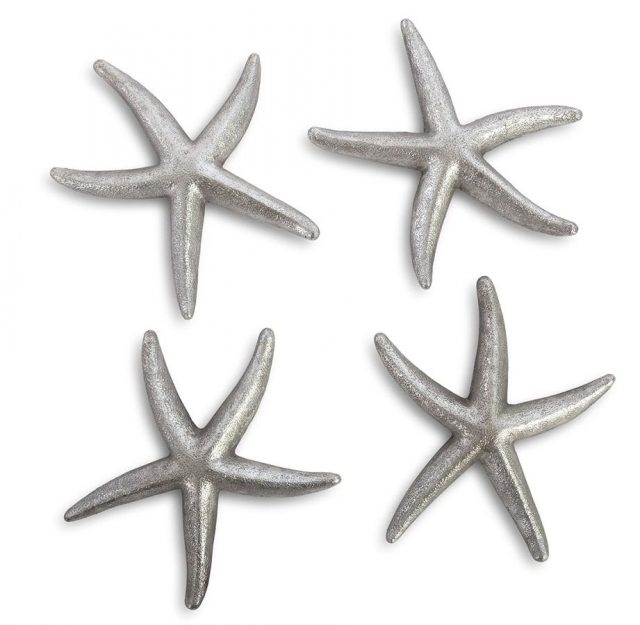 Настенный декор Phillips Collection Starfish Wall Art Silver Leaf