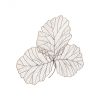 Настенный декор Phillips Collection Tri Leaf Wall Art Copper