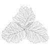 Настенный декор Phillips Collection Tri Leaf Wall Art Silver