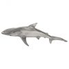 Настенный декор Phillips Collection Whaler Shark Wall Sculpture Silver