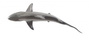 Настенный декор Phillips Collection Whaler Shark Wall Sculpture Silver