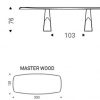 Обеденный стол Cattelan Italia MAD MAX WOOD