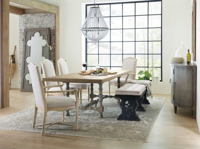 Обеденный стол HOOKER FURNITURE CIAO BELLA TRESTLE DINING TABLE NATURAL/GRAY