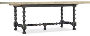 Обеденный стол HOOKER FURNITURE CIAO BELLA TRESTLE DINING TABLE WHITE/BLACK