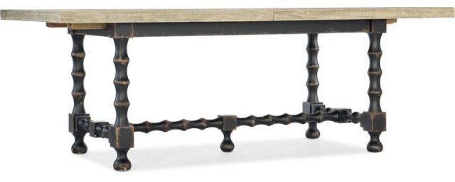 Обеденный стол HOOKER FURNITURE CIAO BELLA TRESTLE DINING TABLE WHITE/BLACK