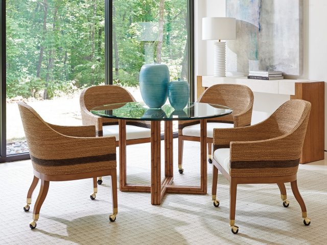 Обеденный стол LEXINGTON Sheridan Glass Top Dining Table