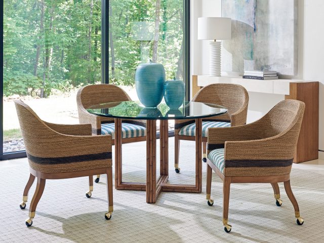 Обеденный стол LEXINGTON Sheridan Glass Top Dining Table