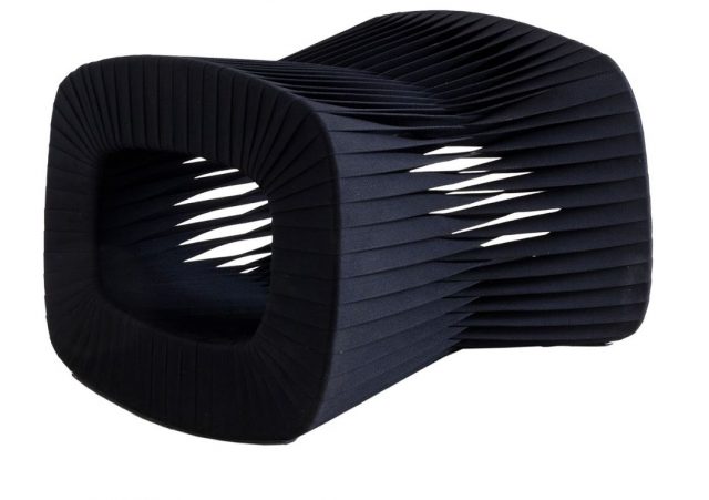Оттоманка Phillips Collection Seat Belt Ottoman Black