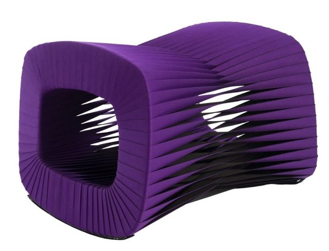 Оттоманка Phillips Collection Seat Belt Ottoman Purple