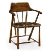 Офисное кресло Jonathan Charles Walnut Smokers Armchair