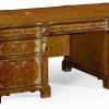Письменный стол Jonathan Charles Burl & Mother of Pearl faux partners desk