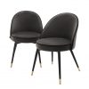 Полукресло EICHHOLTZ COOPER SET OF 2 DINING CHAIR DARK GREY