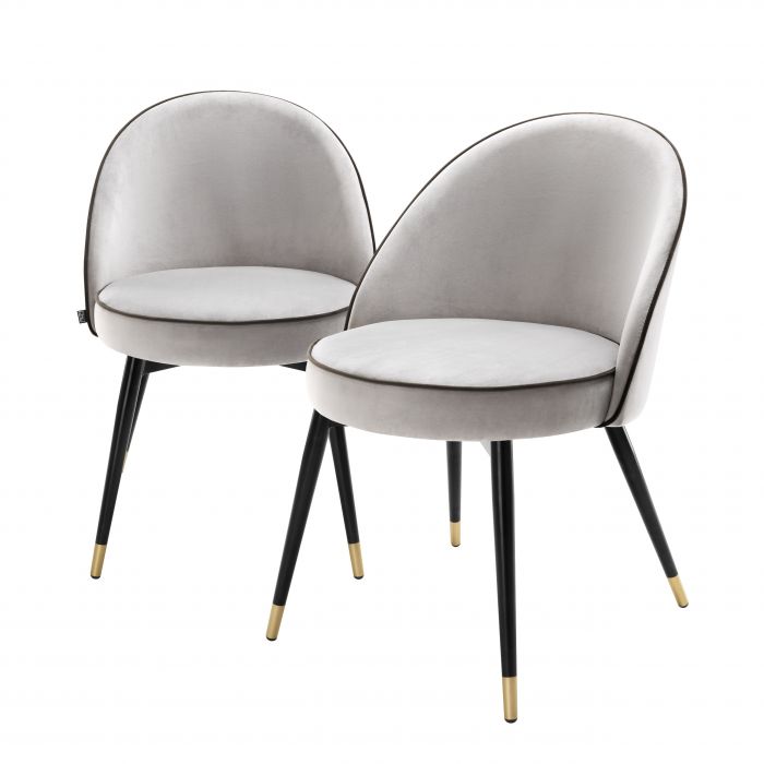 Полукресло EICHHOLTZ COOPER SET OF 2 DINING CHAIR LIGHT GREY