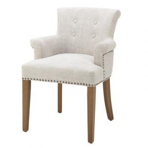 Полукресло EICHHOLTZ Dining Chair Key Largo with arm Beige