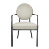 Полукресло EICHHOLTZ SCRIBE GUNMETAL DINING ARM CHAIR