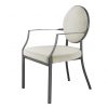 Полукресло EICHHOLTZ SCRIBE GUNMETAL DINING ARM CHAIR