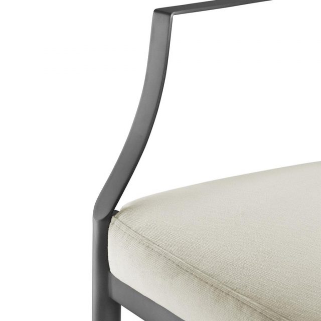 Полукресло EICHHOLTZ SCRIBE GUNMETAL DINING ARM CHAIR