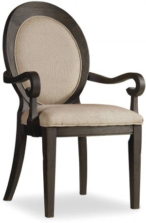 Полукресло HOOKER FURNITURE CORSICA OVAL BACK ARM DARK