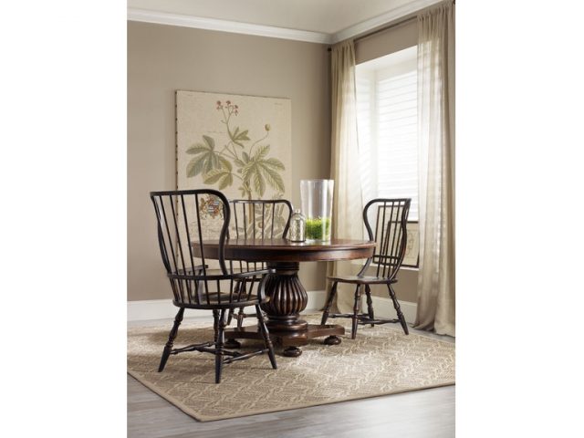 Полукресло HOOKER FURNITURE SANCTUARY SPINDLE ARM CHAIR BLACK