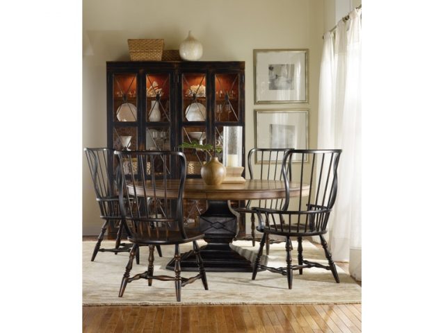 Полукресло HOOKER FURNITURE SANCTUARY SPINDLE ARM CHAIR BLACK
