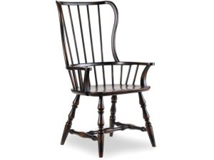 Полукресло HOOKER FURNITURE SANCTUARY SPINDLE ARM CHAIR BLACK