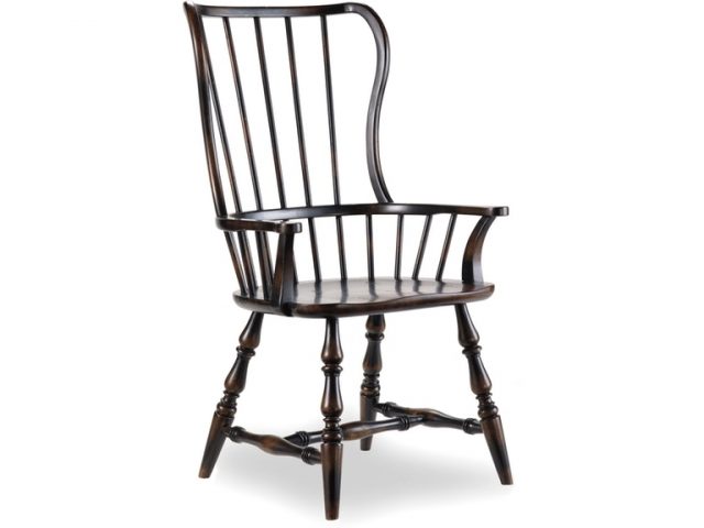 Полукресло HOOKER FURNITURE SANCTUARY SPINDLE ARM CHAIR BLACK